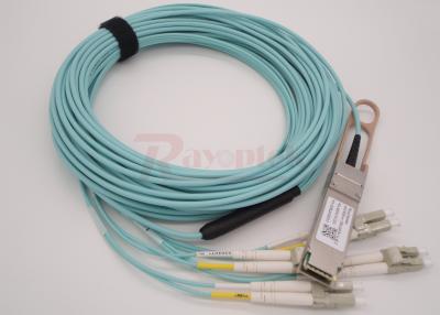 China 1m 40G QSFP+ Optische Zendontvanger aan 4 Duplexlc Doorbraak Actieve Optische Kabel Te koop