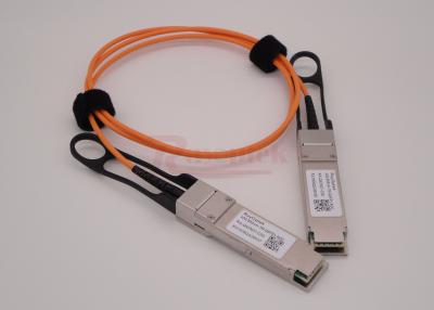 China 4x10G 40G AOC vier kanalen QSFP-3M-OM2 glasvezelkabel voor transmissie Te koop