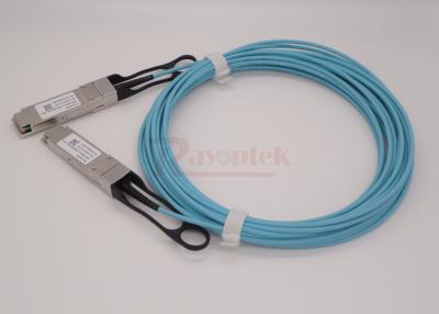 중국 자료 통신 다 차선을 위한 통합 눈 QSFP28 AOC 8m 판매용