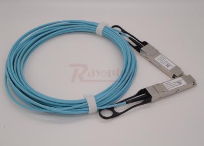 China Four full-duplex QSFP28 AOC Active Optical Cable 100 Gigabit Ethernet 4m Cable for sale