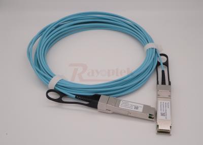 중국 주문을 받아서 만들어진 길이 눈 QSFP28 케이블 AOC-100G-7M 다중 상태 섬유 판매용