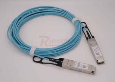 China Data Communication Ethernet 100G QSFP28 AOC Cable Transmission on OM3 for sale