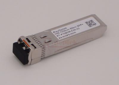 China 80KM WDM 10G CWDM Optical Transceiver 1330nm Single Mode Dual LC for sale