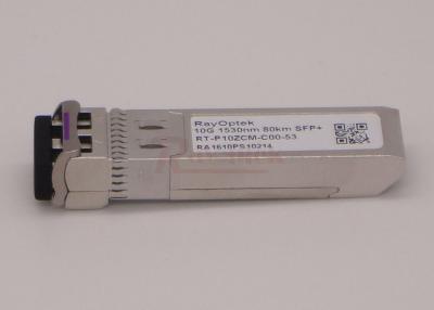 China 9.95Gb/s SFP+ CWDM Optic Transceiver Dual Fiber LC 80KM Reach for sale