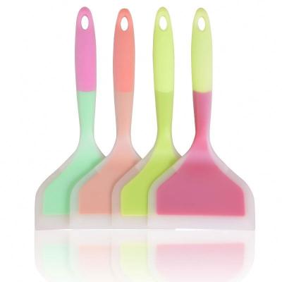 China Viable Size Good Quality Suitable Size Silicone Cream Spatula Non-Stick Dough Turner Kitchen Bakeware for sale