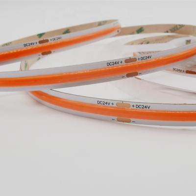 China Desktop White/Warm White Pure Copper Flexible Strip Lights DC12V DC24V 8mm Input Width Double Layer Led Strip Lights for sale