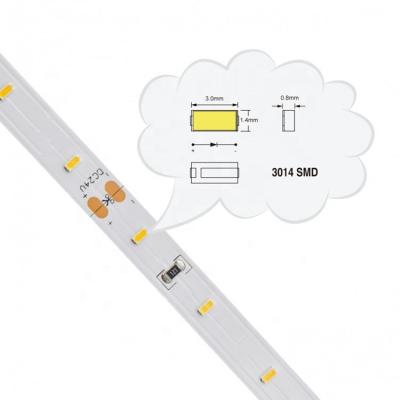 China LANDSCAPE New Technology smd3014 60leds 8mm Width Flexible Cuttable Led Warm White Strip Light For Industrial for sale