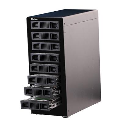 China Raid hdd enclosure OEM manufacturer 8 bay raid hard drive hdd enclosure USB 3.0 / Esata to SATA 6G for sale