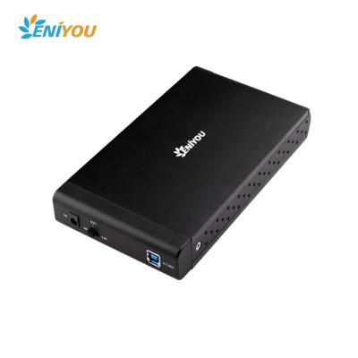 China OEM Aluminum Factory Aluminum Case 3.5 Type C To SATA 6G External Hard Disk Drive HDD Enclosure Top Supplier for sale