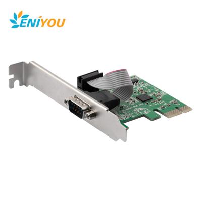 China Stainless Steel Bulkhead Computer PCI Express PCIe Serial Card 1 One Port 2 Two Port Manufacturer for sale