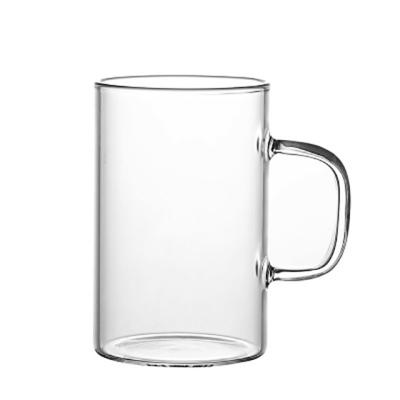 China Modern Factory direct sales glass juice cup coffee cup with handle for sale