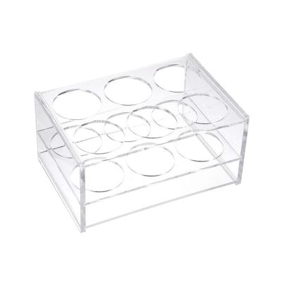 China BSCI Factory Acrylic Test Tube Display Rack Acrylic Beaker Rack for sale