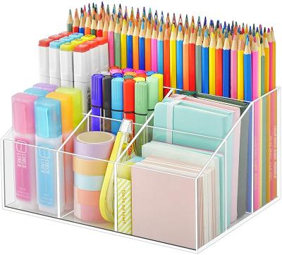 China BSCI Eco-friendly Factory Acrylic Desk Organizer All in One Desk Organizer for Home/Office/Makeup Desk Organization for sale