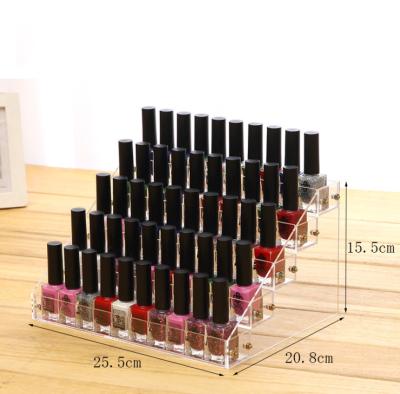 China Modern 5 Layers Nail Polish Display Acrylic Floor Stand For Opi Cosmetic for sale