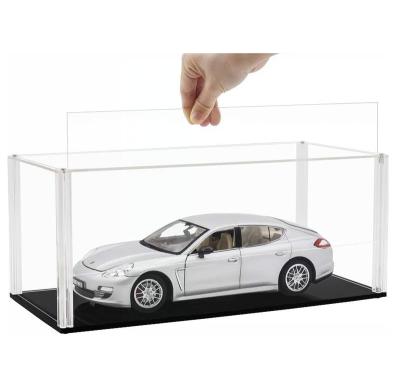 China Crystal Plexiglass BSCI Acrylic Plastic Factory Lucite Detachable Display Case For 1/18 Car Clear Box Model For Collectibles for sale