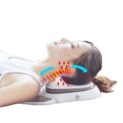 China Comfortable Cervical Spine Pulse Rehabilitation Traction Device Neck Shoulder Massager Electronic Heating for sale