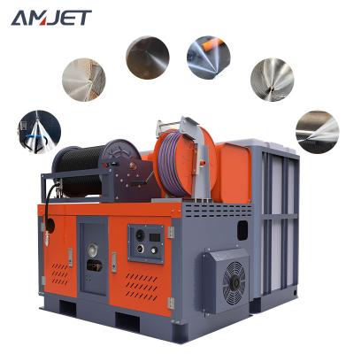 China Clean the sewer AMJ 72Lpm 200Bar gasoline high-pressure cleaning machine sewer cleaning machine pipeline cleaning machine for sale