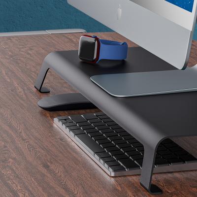 China 2021 Hot Selling Metal Desktop Computer Keyboard Monitor Stand Good Quality Notebook Tablet Stands for sale