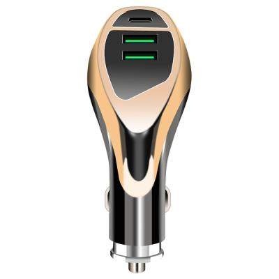 China High quality mobile phone products quick charge 3.0 universal three car charger for cellpone protection for sale