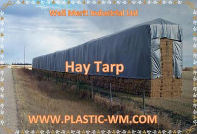 China Hay Tarp resistente de encargo Hay Tarpaulin Hay Cover Tarpaulin Hay Bale Tarp en venta