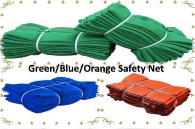 China Green/Blue/Orange Color Construction Safety Net Raschel Net  for Asian Market for sale