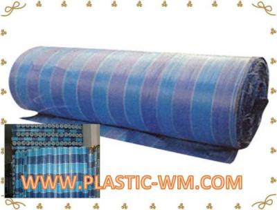 China Stripe Color Pe Fabric   Woven Fabric Roll  HDPE Tarpaulin Roll for sale