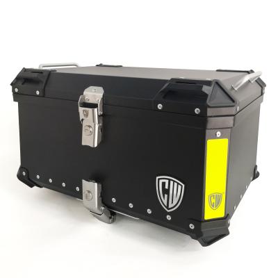 China 60L CHENGWEI Motorcycle Waterproof Aluminum Tail Case Top Case With Sliding Structure for sale