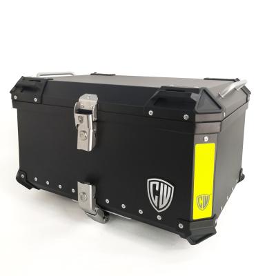 China Large Capacity 60Liter Waterproof Aluminum Motorcycle Box Food Delivery Waterproof Alloy Box for sale