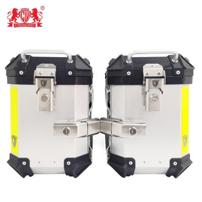 China C3-28L CHENGWEI Motorcycle Side Case Aluminum Aluminum Side Box Saddlebag With Quick Structure for sale