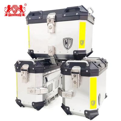 China C3-SET 40L+28L Motorcycle Aluminum Aluminum Tail Case Top Box With Quick Structure for sale