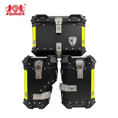 China W5-SET 40L+32L CHENGWEI Motorcycle Aluminum Side Case Motorcycle W5-SET 40L+32L Box Tail Top Box For 1200gs/1250gs/310gs/750gs for sale