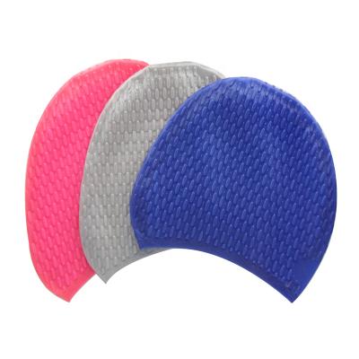 China Custom Printed Swim Cap Waterproof Water Drop Silicone Swim Hat Hearing Protection Waterproof Hat for sale