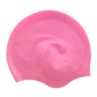 China Custom Logo Silicone Hearing Protection Swimming Hat Waterproof ADULT Swimming Cap Swimming Cap for sale