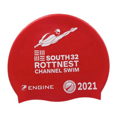 China Hot Sales High Quality Multicolor Custom Silicone Swim Cap Waterproof Printed Molded Swim Caps Bath Covers 100% Silicone Designs for sale