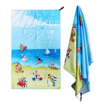 China Swimming portable beach towel QUICK DRY absorbent towel children's sports men's and women's towel for sale