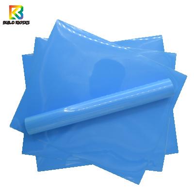 China Apparel BUILDKIOSKS HTV Vinyl PVC Heat Transfer Vinyl Film Adhesive Iron-on DIY Design T-Shirt Easy Weed Cut Blue for sale