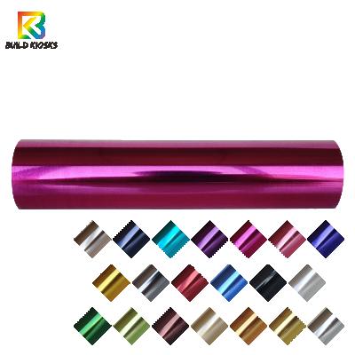 China Metallic Apparel Rose Red HTV Heat Transfer Vinyl Film Iron On Vinil For T-shirt Assorted Colors Easy Cut And Weed Design 0.5*25m for sale