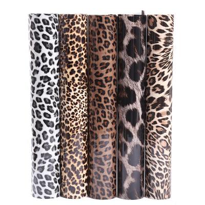 China Apparel Heat Transfer Vinyl Leopard Patterned HTV Vinyl Covers Adhesive Iron On Vinyl Patches For DIY Apparel, Shirts, Bags, Hats, Socks for sale