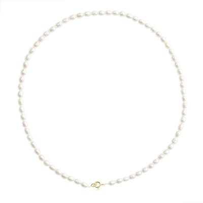 China SEASON MAINTENANCE Classic Wedding Jewelry Lady Natural Freshwater Pearl Necklace with Customs Service for sale