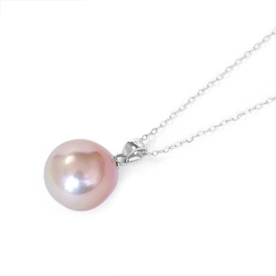 China SEASONAL TALK Classic Fashion 925 Sterling Silver Natural Single Baroque Pearl Necklace for sale