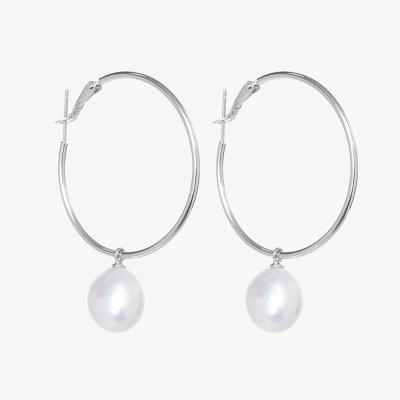 China CLASSIC SEASON CARE Fashion S925 Sterling Silver Baroque Pearl Earrings For Women for sale