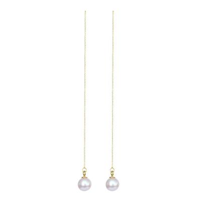 China Simple Retro SEASON CLASSIC CARE 925 Sterling Silver Pearl Stud Earrings For Women for sale