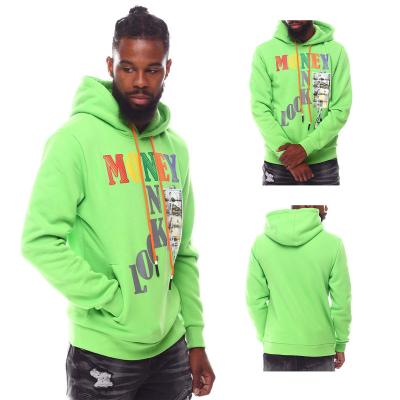 China Anti-wrinkle hoodies high quality sublimation printed hoodies green hoodies for sale