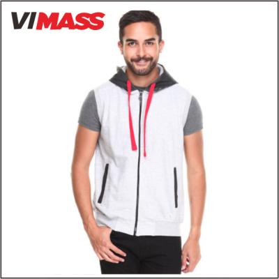 China Custom Wholesale High Quality Anti-pilling Men's Short Sleeve Hoodie for sale