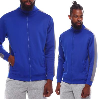 China New Fashion Blue Tracksuits Fashionable Anti-UV Tracksuit Men's French Terry Sweatsuit for sale