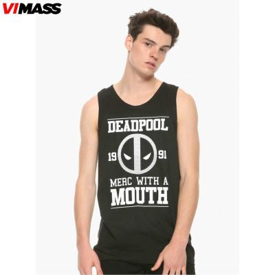 China Wholesale Logo Cotton Custom Mens Gym Tank Top Printing Anti-pilling Tank Top for sale