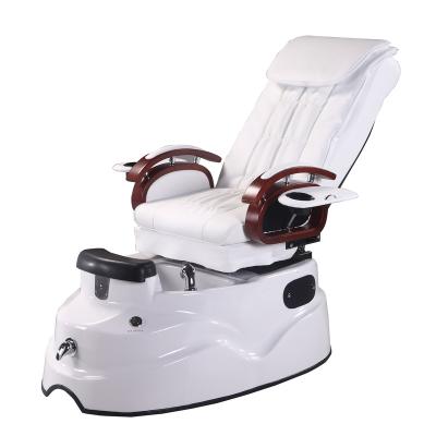 China Modern luxury durable cheap price high quality white pedicure massage chairs for foot spa nail furniture for sale