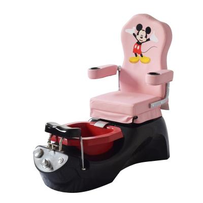 China 2023 Modern Luxury Durable Kids Spa Equipment Minute Pink Kids Pedicure Chair for sale