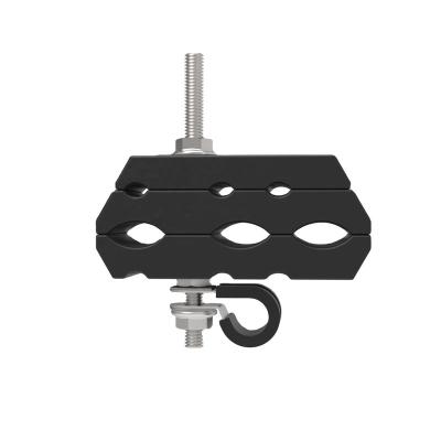 China Universal Universal Tube Rack Clamp For 3 Fiber Power And 3 Optical Cable On Telecom Site 13110 for sale