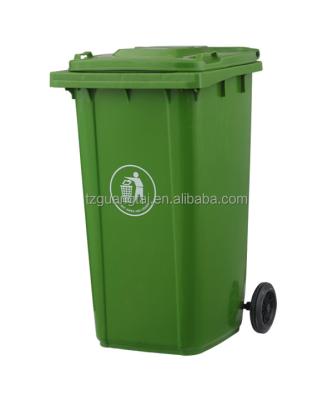 China Sustainable 240L Trash Can Rolled Feature Eco-friendly And Outdoor Use Plastic Movable Waste for sale